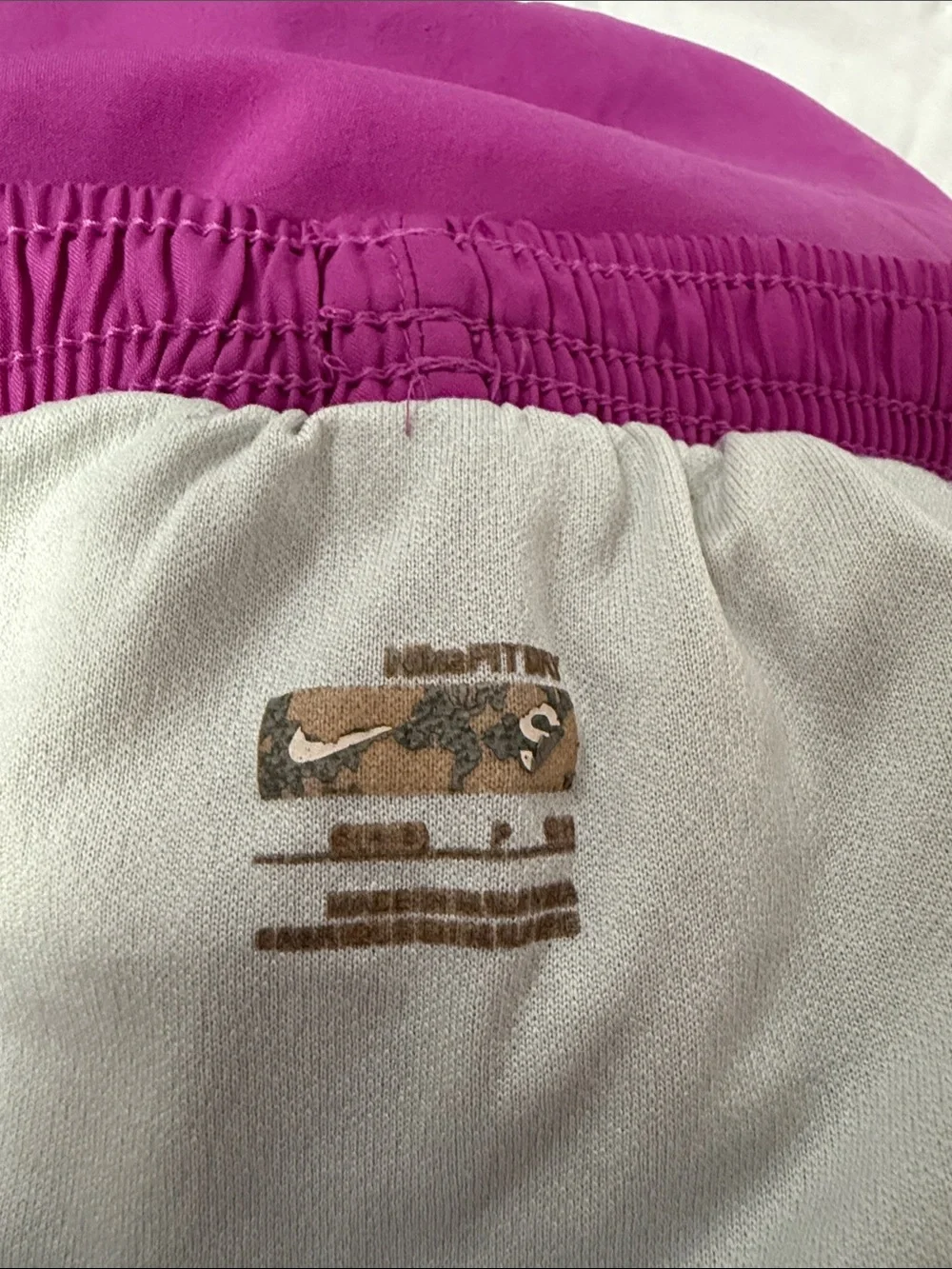 Nike Girls’s Magenta Running Shorts with Black Trim